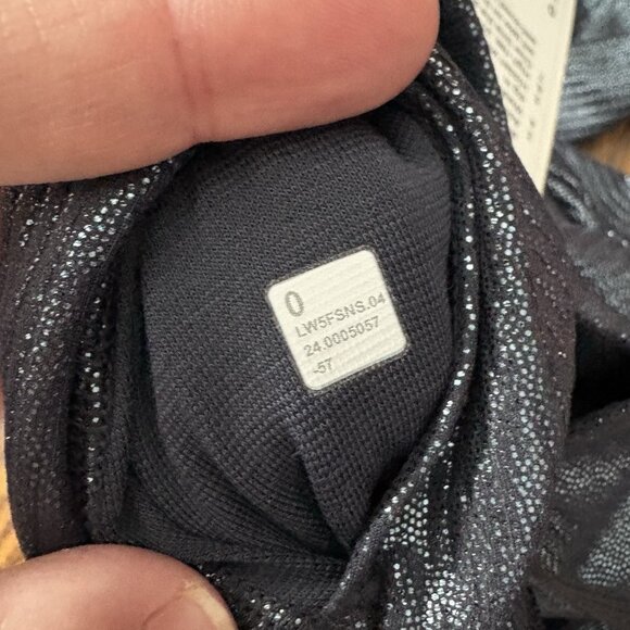 Lululemon 0 Radiate Foil Black Night Align High-Rise Ribbed Pant 25” Shine NWT - Picture 12 of 14